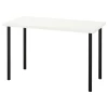 Письменный стол - IKEA LAGKAPTEN/ADILS, 120х60 см, белый/черный, ЛАГКАПТЕН/АДИЛЬС ИКЕА