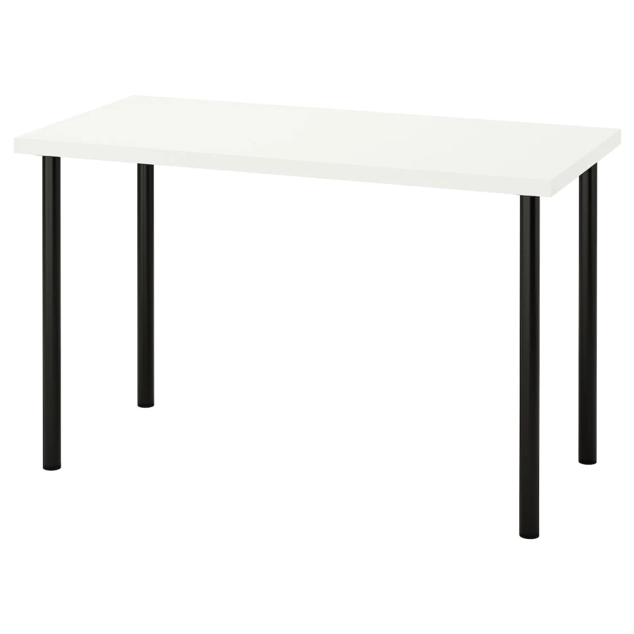 Письменный стол - IKEA LAGKAPTEN/ADILS, 120х60 см, белый/черный, ЛАГКАПТЕН/АДИЛЬС ИКЕА (изображение №1)