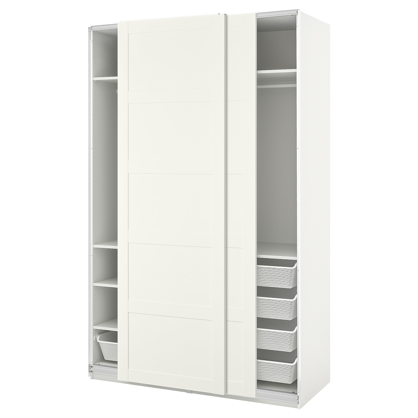Шкаф-купе - IKEA PAX/BERGSBO/ ПАКС/БЕРГСБУ ИКЕА, 150x66x236 см, белый
