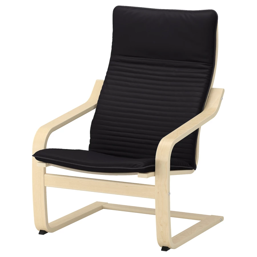 Подушка для кресла-качалки - POÄNG / POАNG  IKEA/  ПОЭНГ ИКЕА,  133х57 см,  черный (изображение №2)