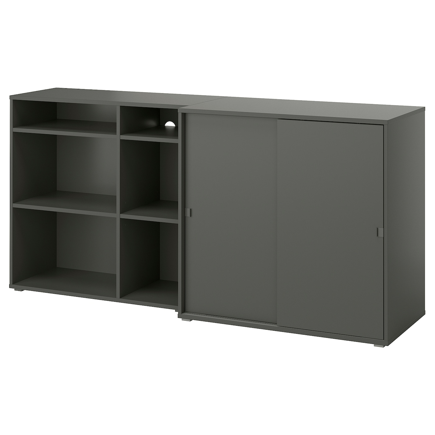 Книжный шкаф - VIHALS IKEA/ ВИХАЛС ИКЕА,   190х90 см, черный