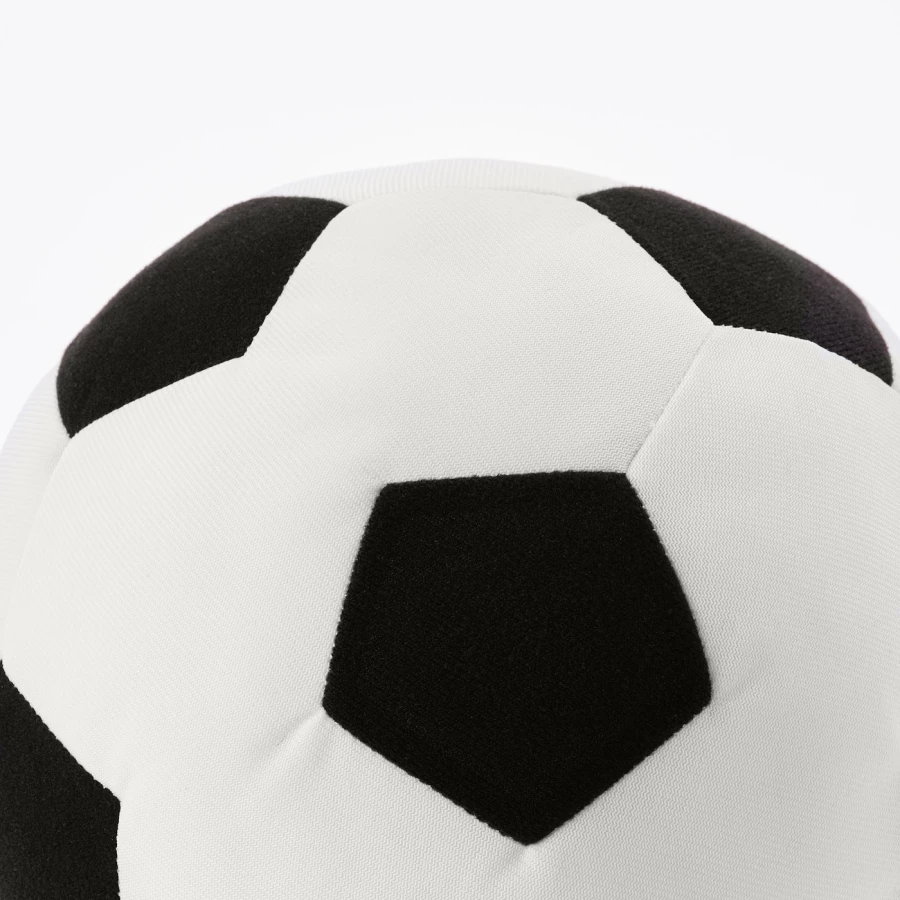 Плюшевая игрушка мяч - IKEA SPARKA/СПАРКА ИКЕА, черный/белый (изображение №5)