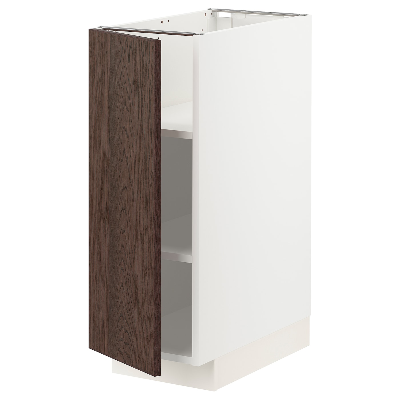 Напольный шкаф - METOD IKEA/ МЕТОД ИКЕА,  88х30 см, белый/коричневый