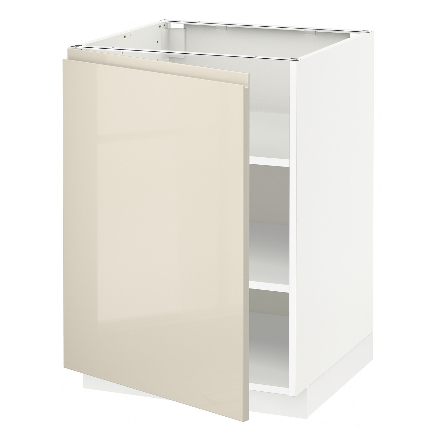 Напольный шкаф - METOD IKEA/ МЕТОД ИКЕА,  88х60 см, белый/бежевый