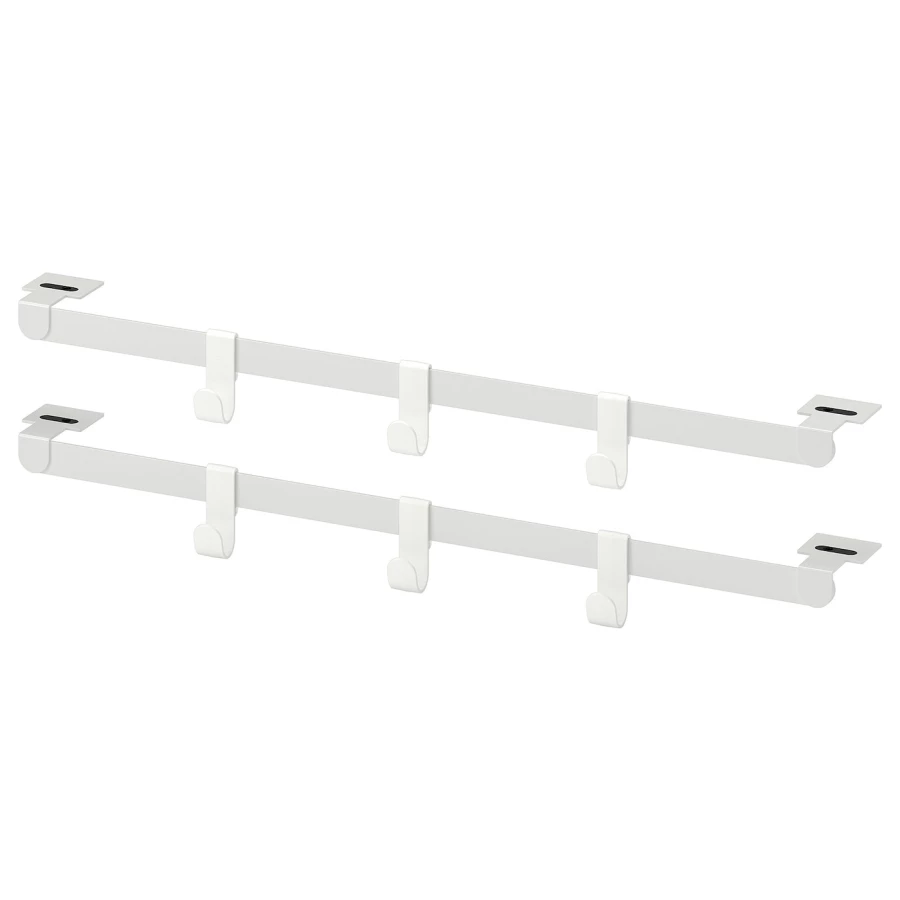 Выдвижная многофункциональная вешалка - HJÄLPA IKEA/ ХЬЭЛПА ИКЕА, 53,8х13 см, белый (изображение №1)