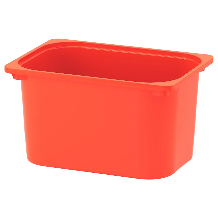 Ящик для хранения игрушек - TROFAST IKEA/ ТРУФАСТ ИКЕА, 42x30x23 см, оранжевый (изображение №1)