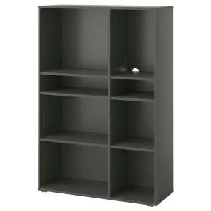 Книжный шкаф - VIHALS IKEA/ ВИХАЛС ИКЕА, 95х37х140 см, черный