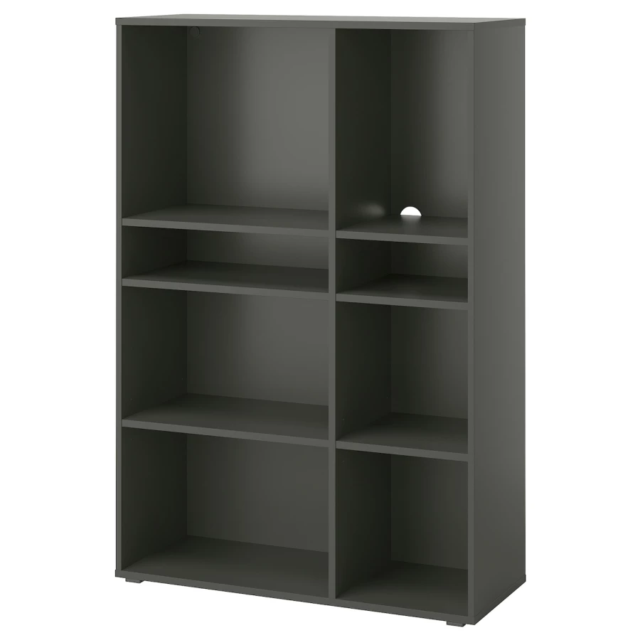 Книжный шкаф  - VIHALS IKEA/ ВИХАЛС ИКЕА, 95х37х140 см, черный (изображение №1)