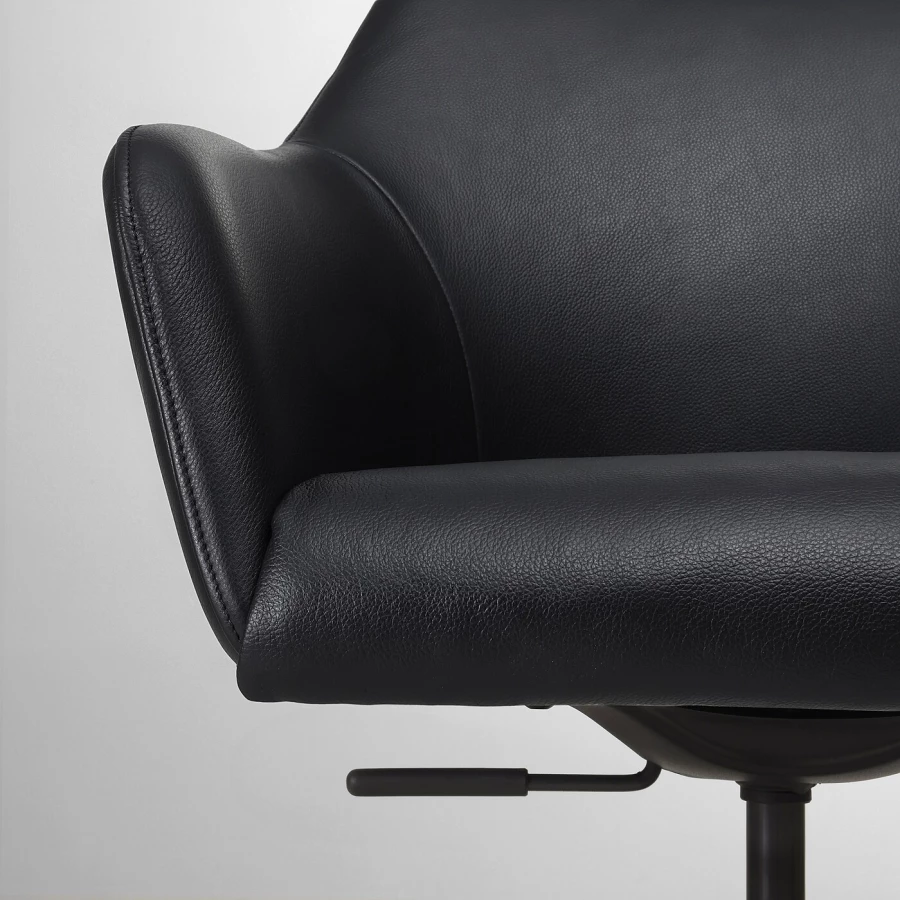 Вращающийся стул - IKEA TOSSBERG/MALSKÄR/MALSKAR/ТОССБЕРГ/МАЛЬШЭР ИКЕА, 67х57х67 см, черный (изображение №2)