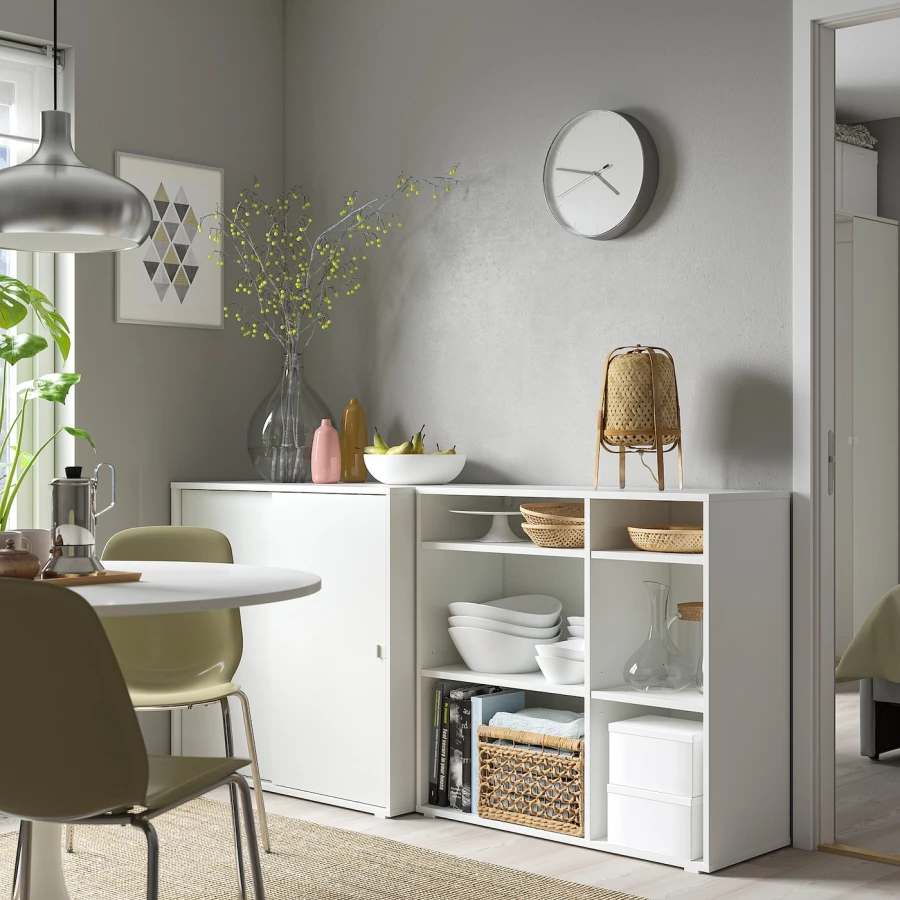 Шкаф - VIHALS  IKEA/ ВИХАЛС ИКЕА, 190x47x90 см, белый (изображение №4)