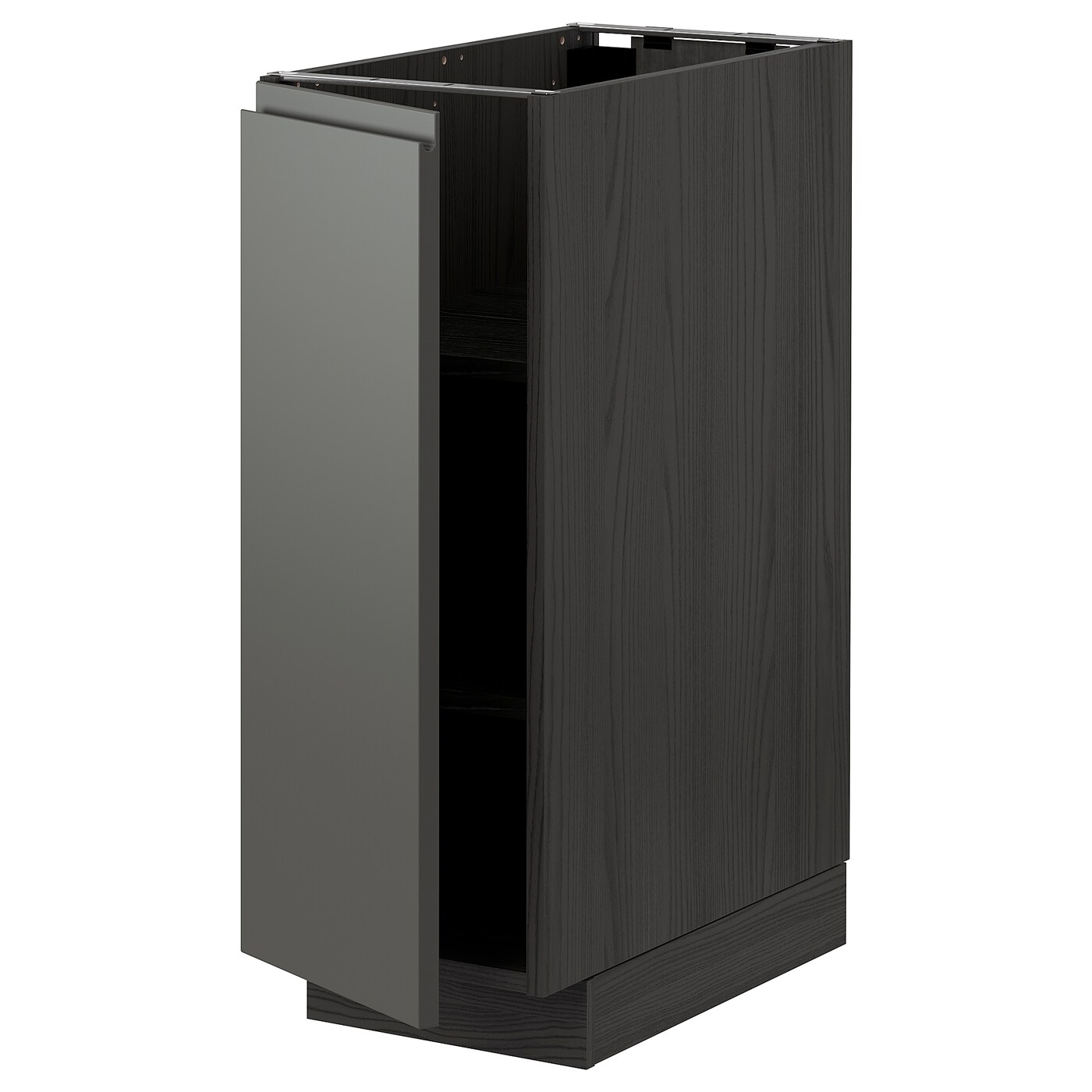 Напольный шкаф - METOD IKEA/ МЕТОД ИКЕА,  88х30 см, серый/черный