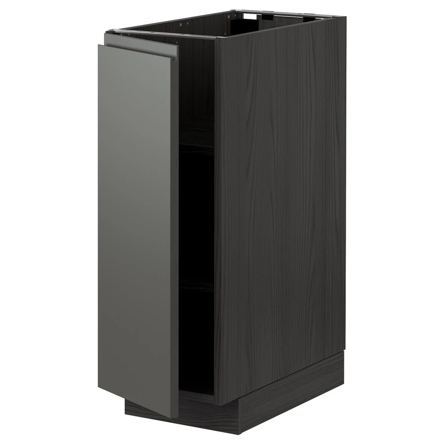Напольный шкаф - METOD IKEA/ МЕТОД ИКЕА,  88х30 см, серый/черный (изображение №1)