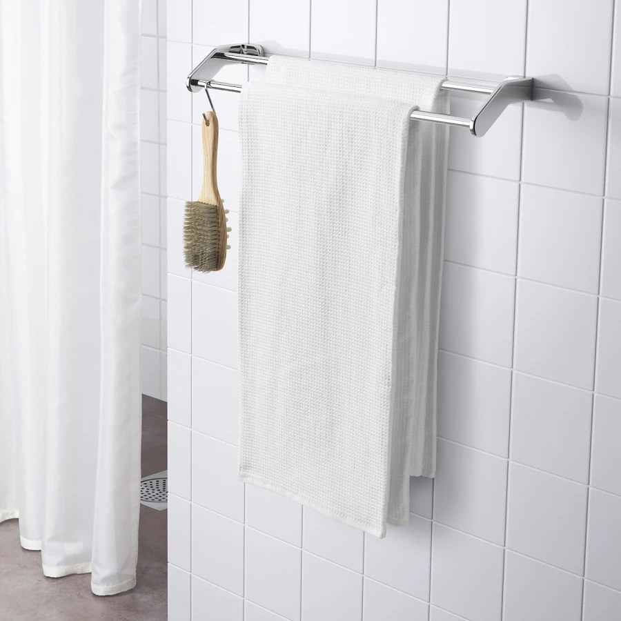 Банное полотенце - IKEA SALVIKEN, 150х100 см, белый, САЛЬВИКЕН ИКЕА (изображение №5)