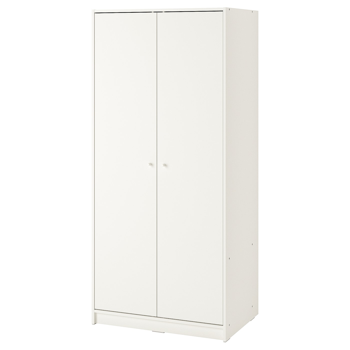 Гардероб 2-дверный - IKEA KLEPPSTAD/КЛЕППСТАД ИКЕА, 79x176 см, белый