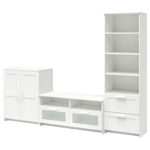 Тумба под ТВ - IKEA BRIMNES, 258х41х190 см, белый, БРИМНЭС/БРИМНЕС ИКЕА