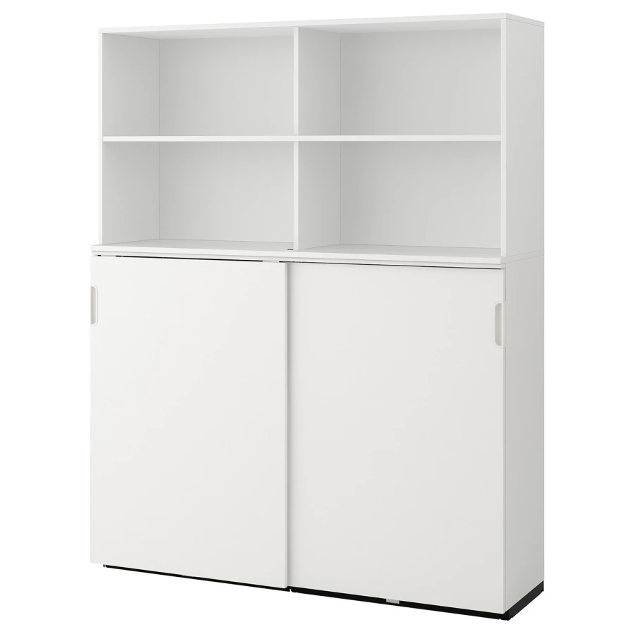 Комбинация с раздвижными дверями - IKEA GALANT/ГАЛАНТ ИКЕА, 200х45х160 см, белый (изображение №1)