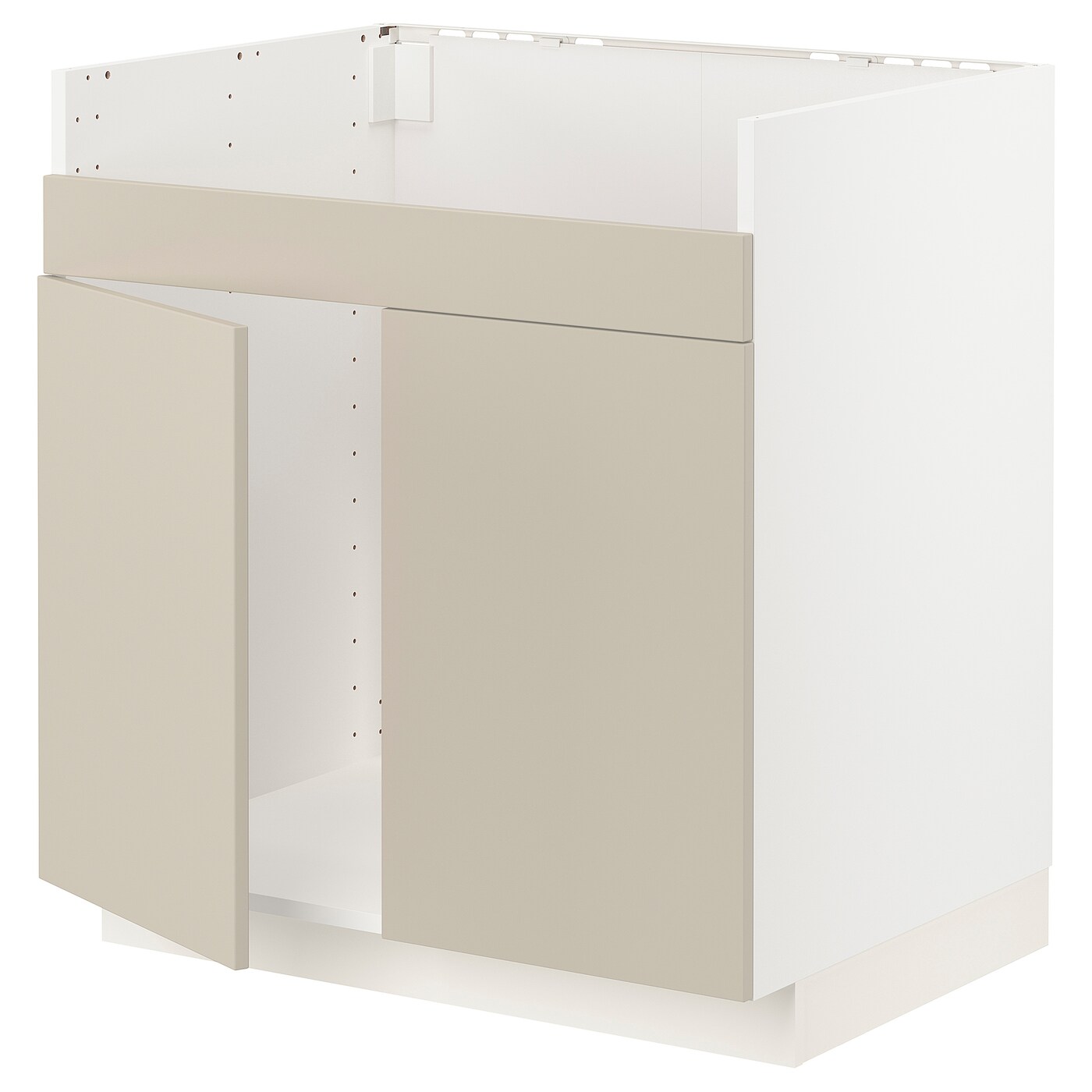 Шкаф под раковину - METOD / HAVSEN  IKEA/ МЕТОД/ХАВСЕН/ИКЕА, 88х80 см, белый/бежевый