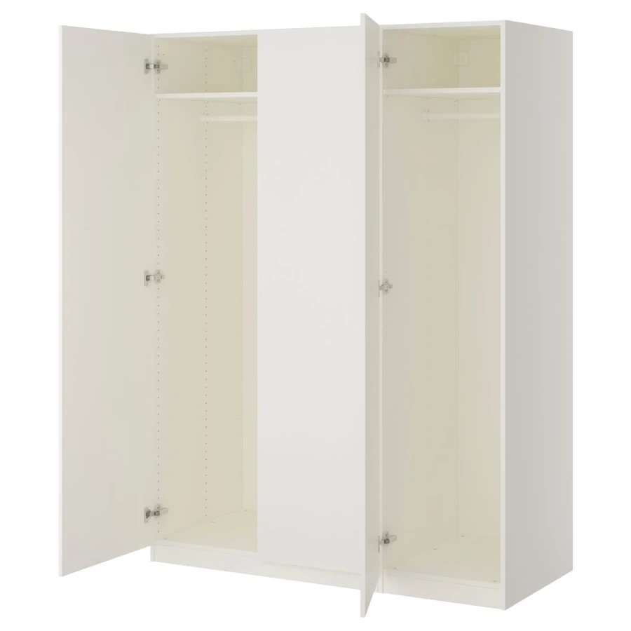 Шкаф - IKEA PAX/FORSAND/ПАКС/ФОРСАНД ИКЕА, 60х150х201,2 см, белый (изображение №1)