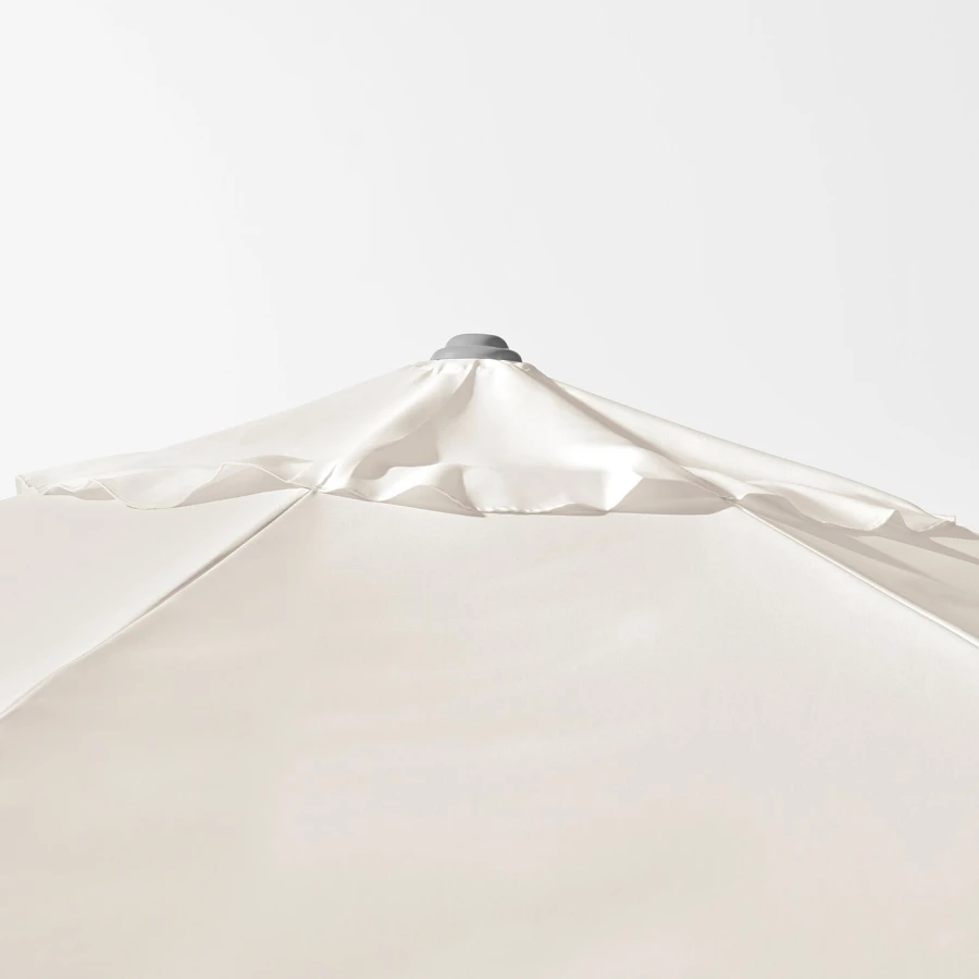 Зонт с основанием  - LJUSTERÖ /LJUSTERО IKEA/ ЛЬЮСТЕРЭ ИКЕА, 400 см, бежевый (изображение №5)
