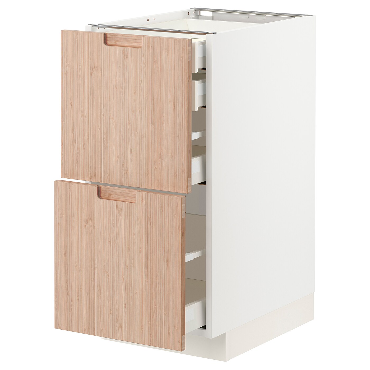 Напольный шкаф  - IKEA METOD MAXIMERA, 88x61,6x40см, белый/светло-коричневый, МЕТОД МАКСИМЕРА ИКЕА