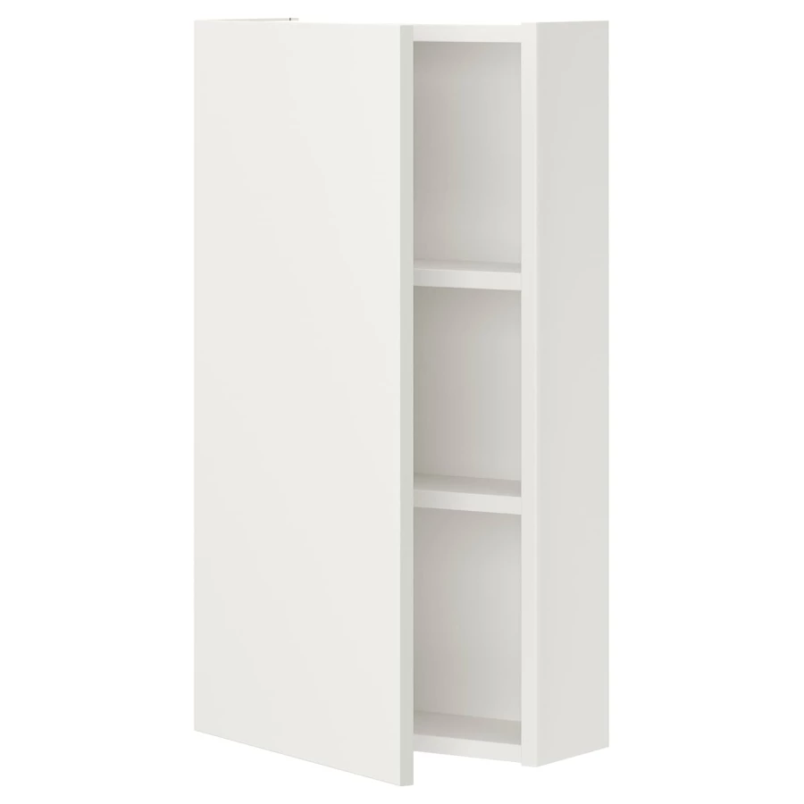 Настенный шкаф для ванной комнаты - ENHET IKEA/ ЭНХЕТ ИКЕА, 75х40х17 см, белый (изображение №1)