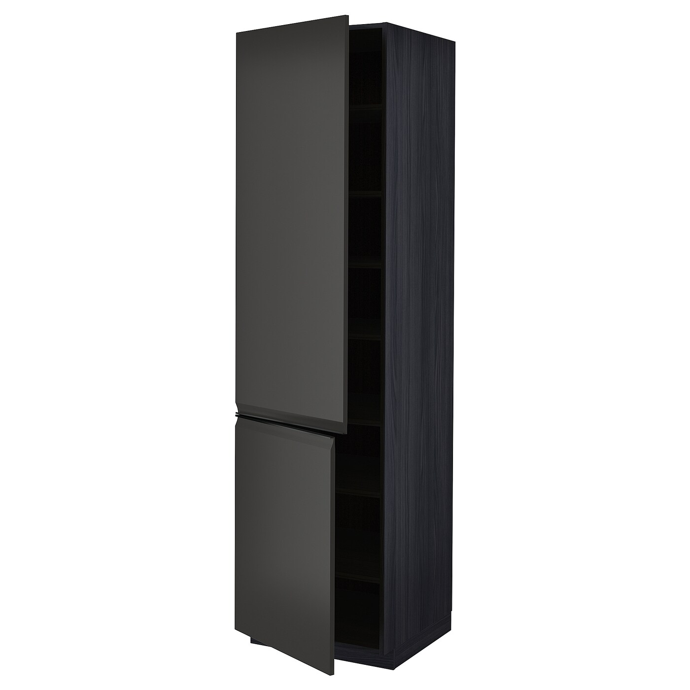 Высокий шкаф - IKEA METOD/MAXIMERA/МЕТОД/МАКСИМЕРА ИКЕА, 60х60х220 см, черный