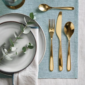 Второе фото. Набор столовых приборов, 24 шт. - IKEA TILLAGD, латунь, ТИЛЛАГД ИКЕА