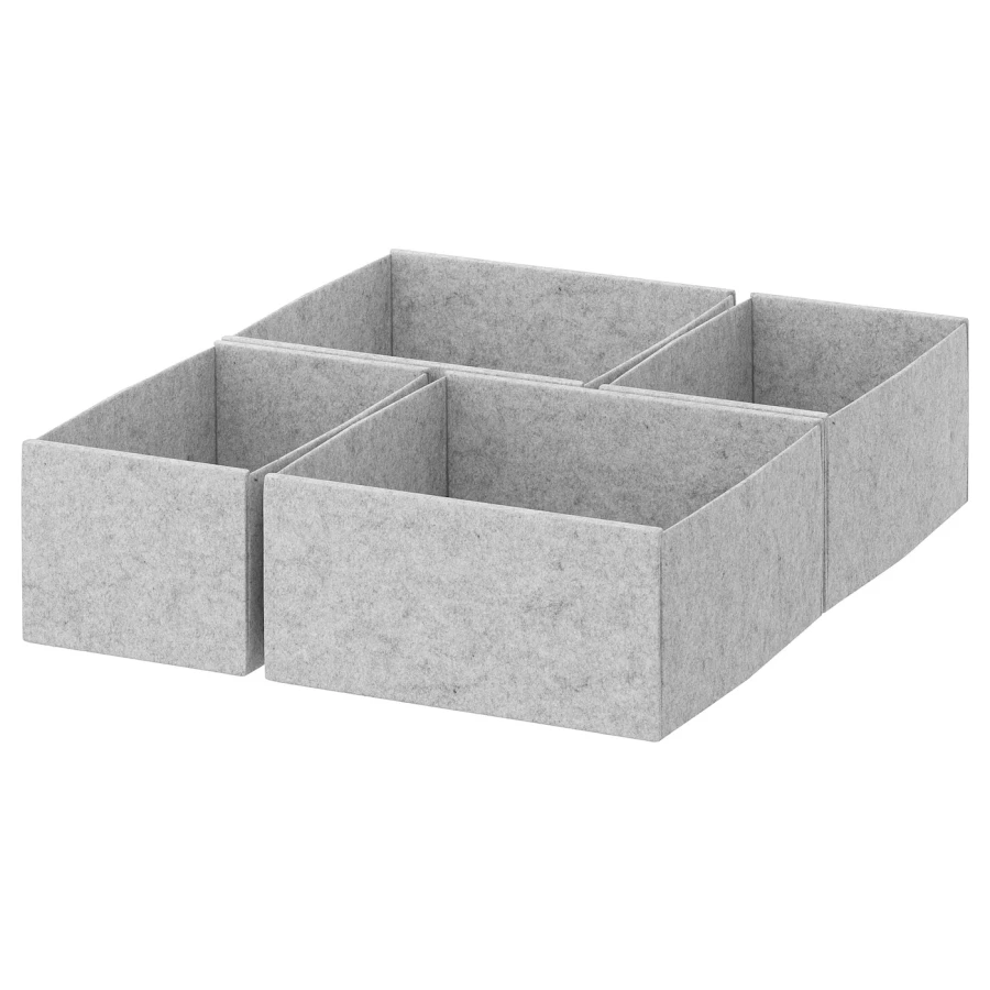 Коробка - IKEA KOMPLEMENT/КОМПЛИМЕНТ ИКЕА, 50x58 см, светло-серый (изображение №1)