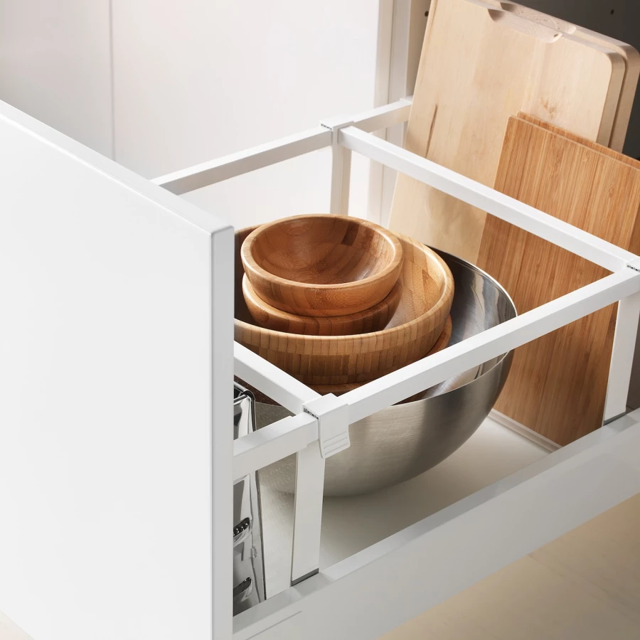 Напольный кухонный шкаф  - IKEA METOD MAXIMERA, 80x61,9x40см, белый/бежевый, МЕТОД МАКСИМЕРА ИКЕА (изображение №5)