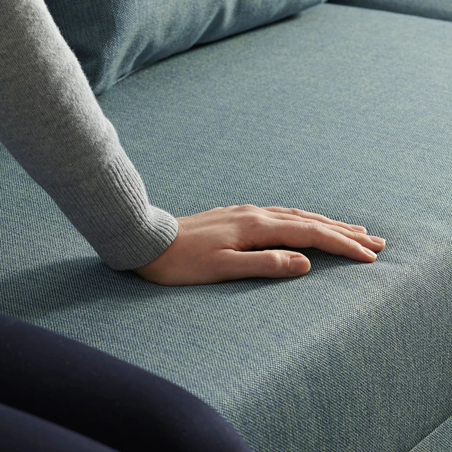 3-местный диван с бирюзовым шезлонгом - IKEA ANGSTA, 76,5x82x199см, голубой, АНГСТА ИКЕА (изображение №9)