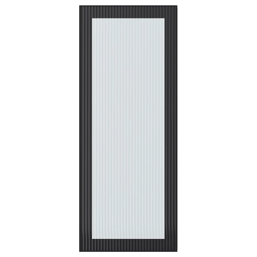 Дверца со стеклом - IKEA HEJSTA, 100х40 см, антрацит, ХЕЙСТА ИКЕА (изображение №1)