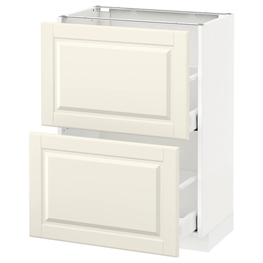 Напольный кухонный шкаф  - IKEA METOD MAXIMERA, 88x39,5x60см, белый/светло-бежевый, МЕТОД МАКСИМЕРА ИКЕА (изображение №1)