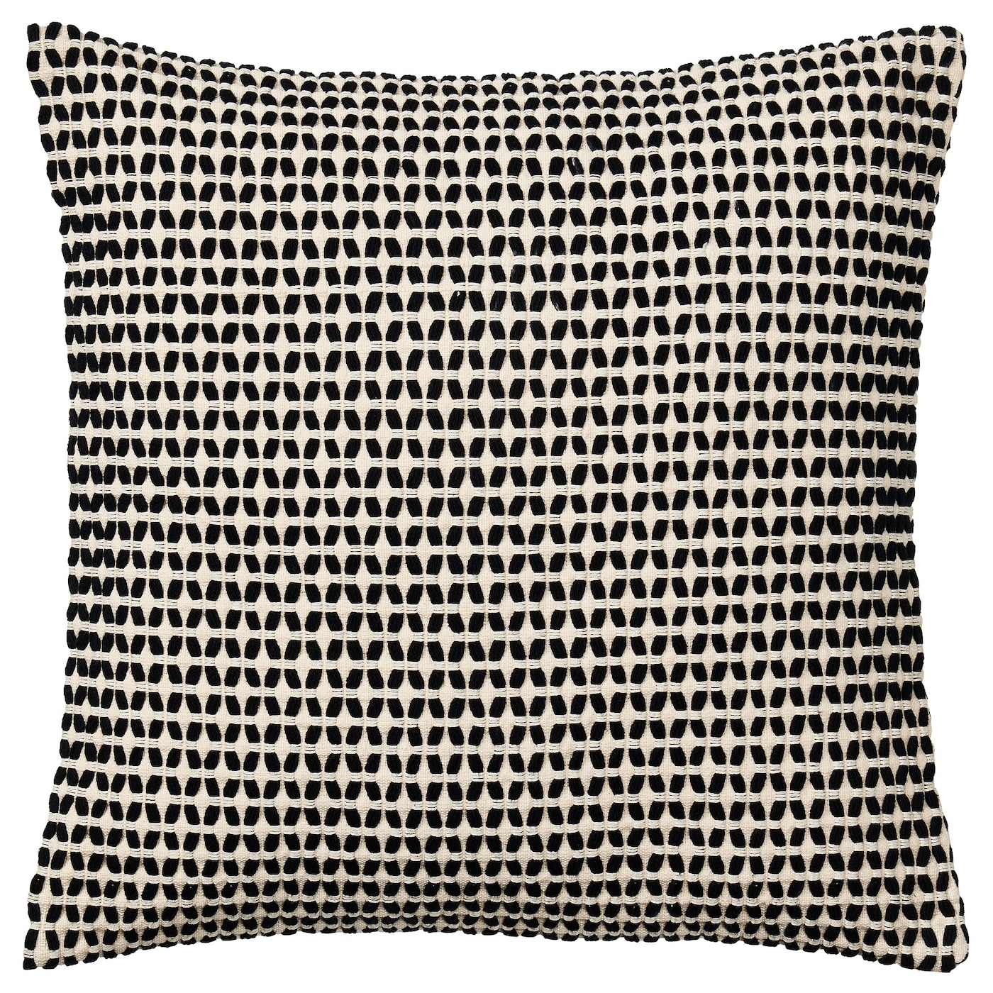 Чехол на подушку - KUSTFLY IKEA/ КУСТФЛЮ ИКЕА, 50х50 см, черный/бежевый