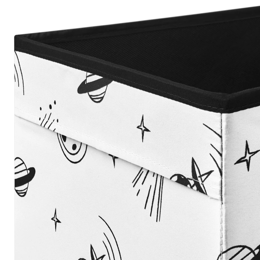 Коробка - AFTONSPARV IKEA/ АФТОНСПАРВ  ИКЕА, 33х33 см, черный/белый (изображение №2)