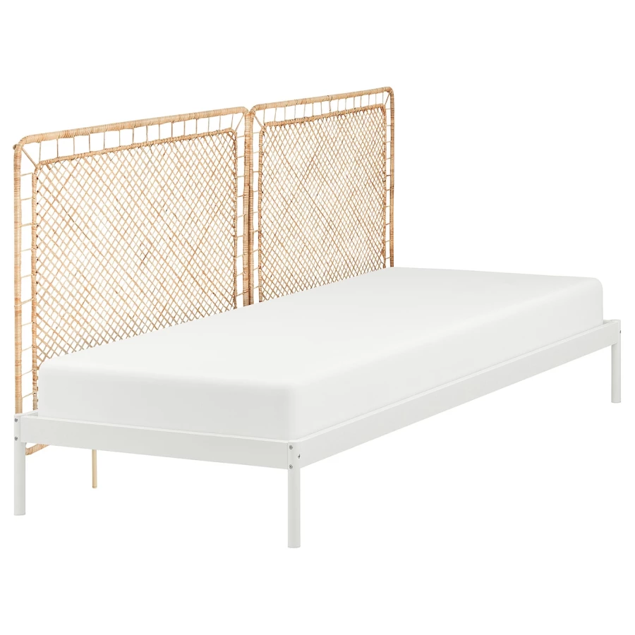 Каркас кровати/2 изголовья - IKEA VEVELSTAD, 200х90 см, белый, ВЕВЕЛСТАД ИКЕА (изображение №2)