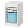 Шкаф с ящиком IKEA TROFAST/ТРУФАСТ ИКЕА, 34х44х56 см, белый/голубой