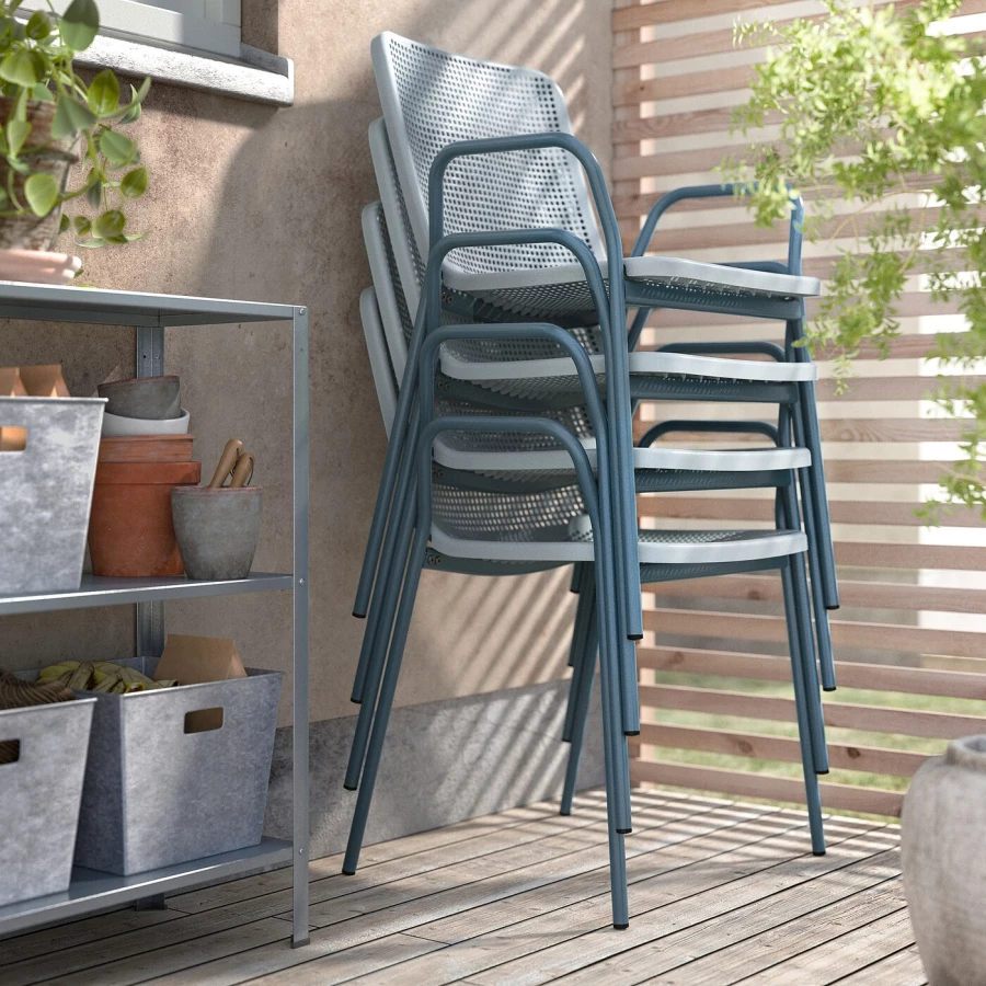 Стол+4 кресла - TORPARÖ/TORPARО IKEA/ ТОРПАРЕ ИКЕА, 130 см, серый/белый (изображение №3)
