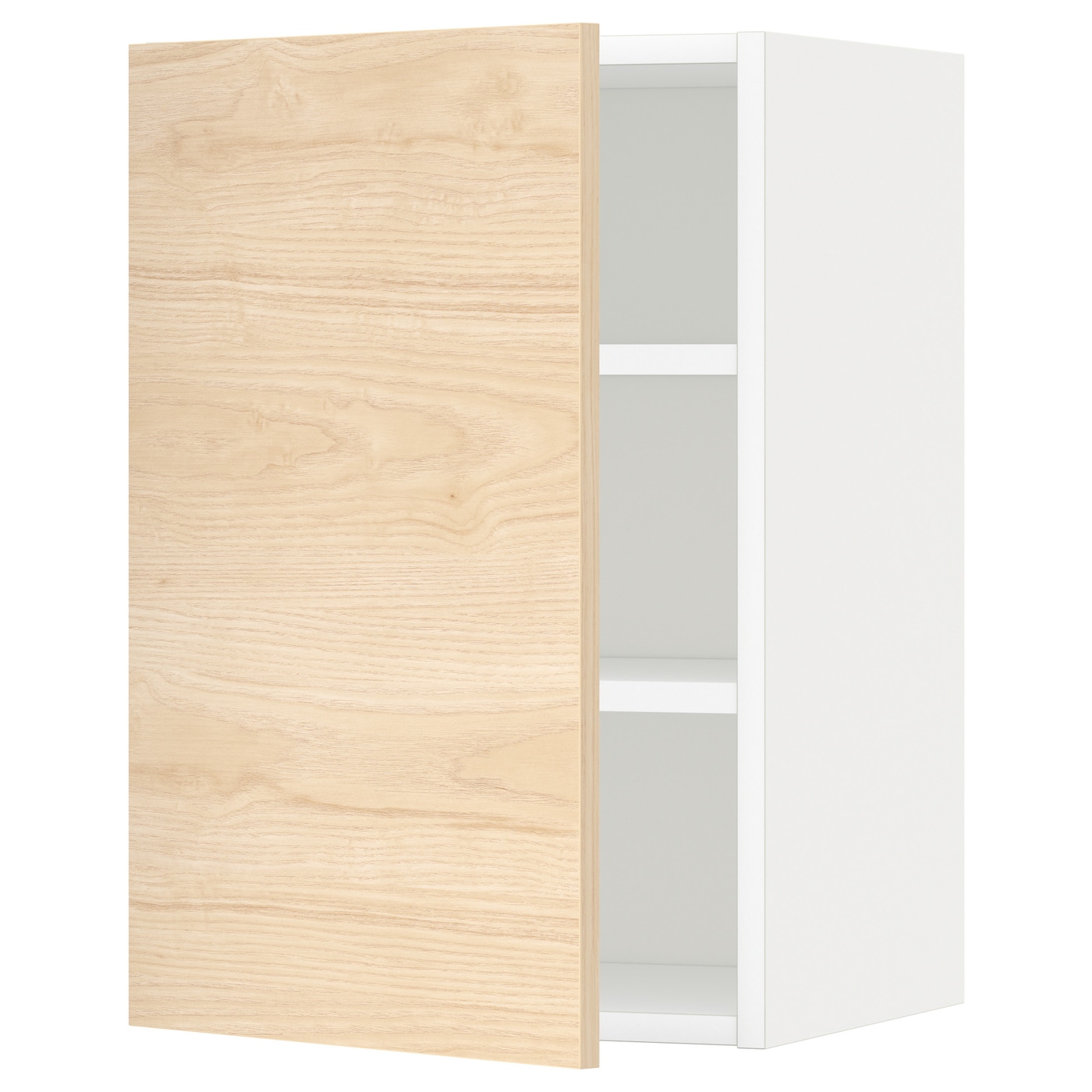 Навесной шкаф с полкой - METOD IKEA/ МЕТОД ИКЕА, 60х40 см, белый/под беленый дуб