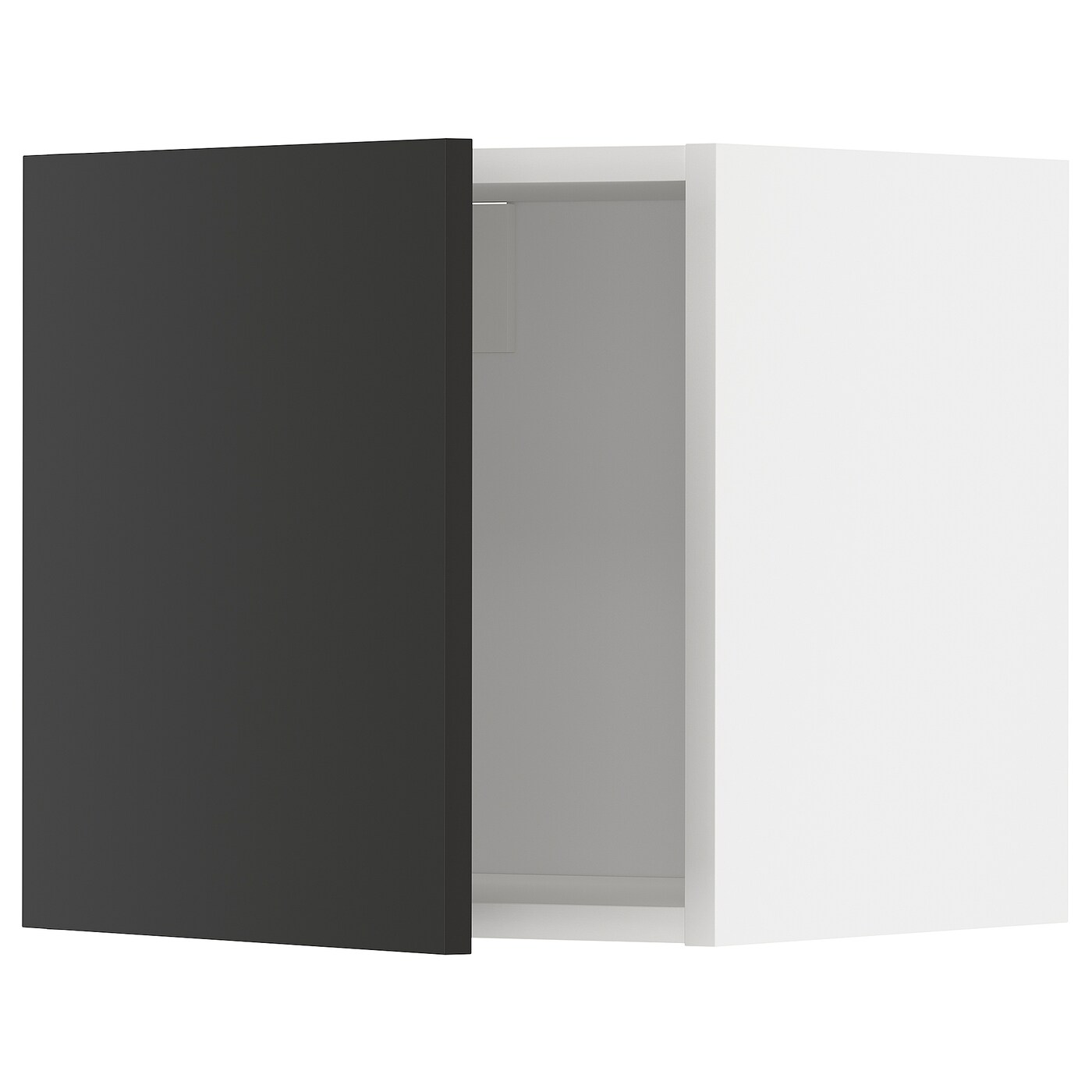 METOD Навесной шкаф - METOD IKEA/ МЕТОД ИКЕА, 40х40 см, черный/белый