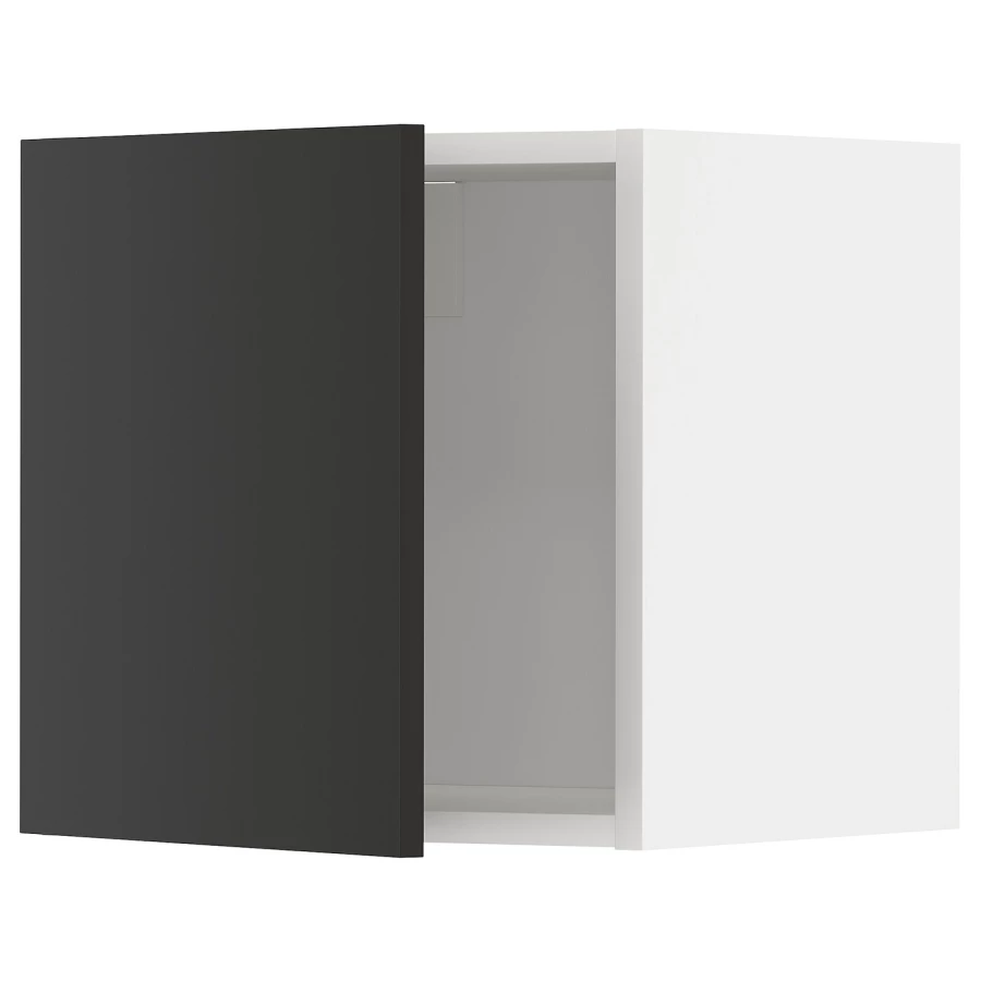 METOD Навесной шкаф - METOD IKEA/ МЕТОД ИКЕА, 40х40 см, черный/белый (изображение №1)