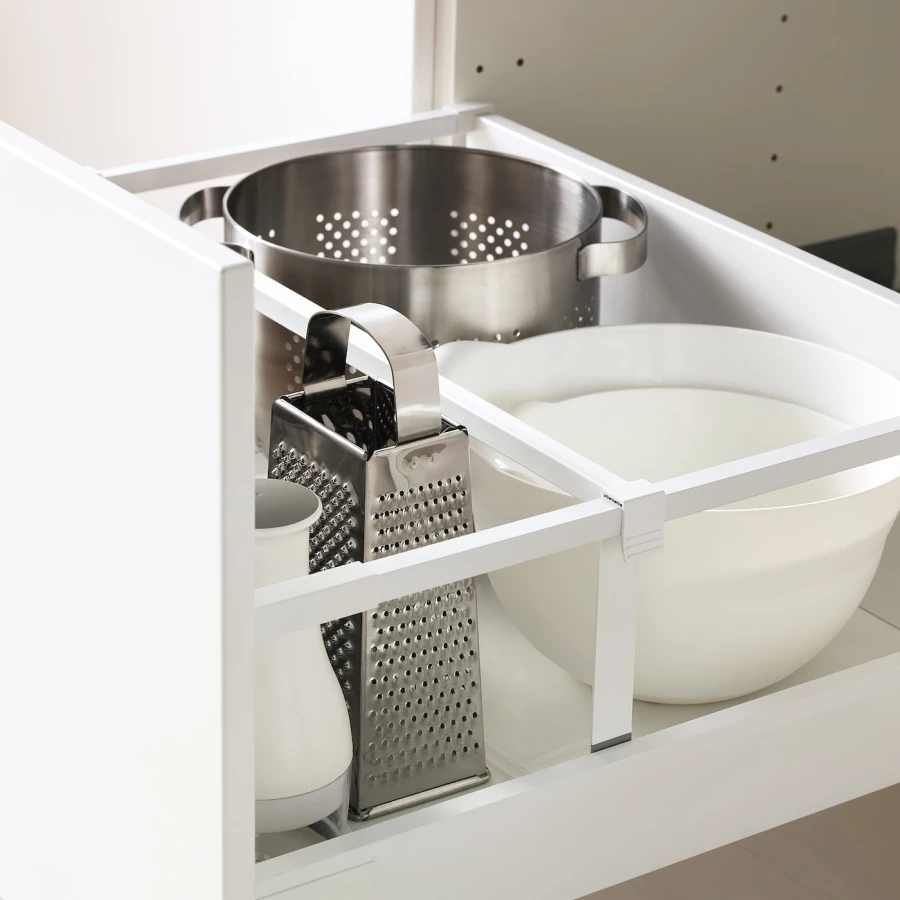 Напольный кухонный шкаф  - IKEA METOD MAXIMERA, 88x61,9x60см, белый, МЕТОД МАКСИМЕРА ИКЕА (изображение №6)