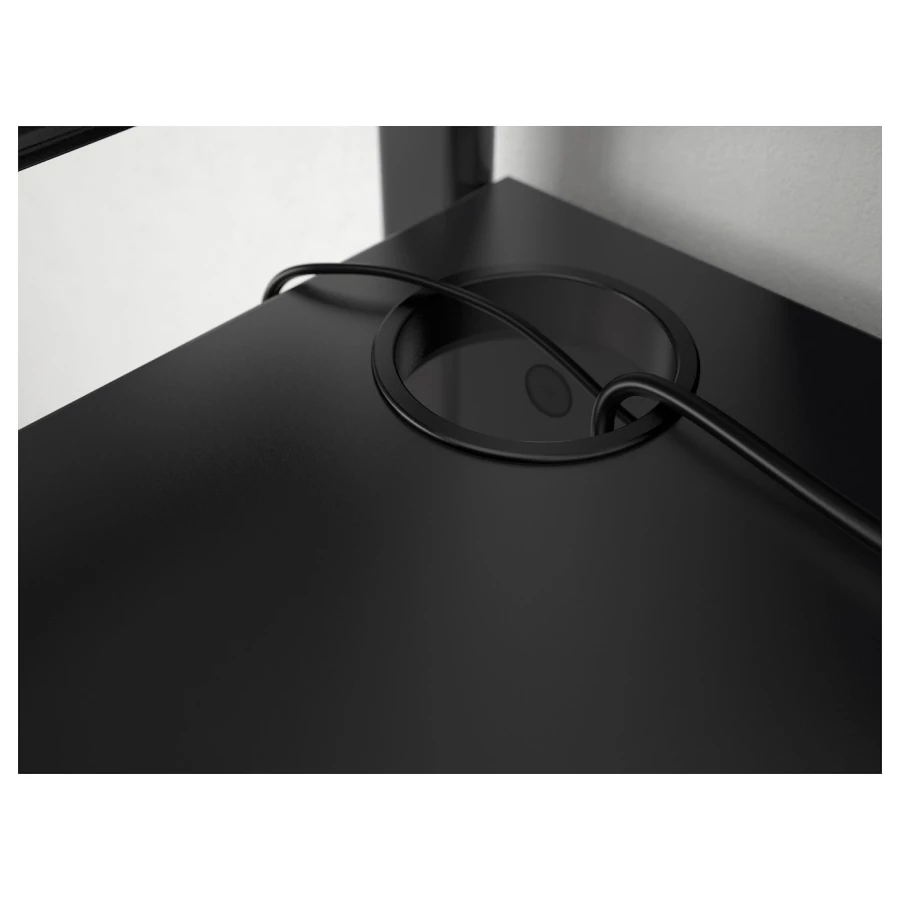 Игровой стол - IKEA FREDDE/ФРЕДДЕ ИКЕА, 146х140/185х74 см, черный (изображение №8)