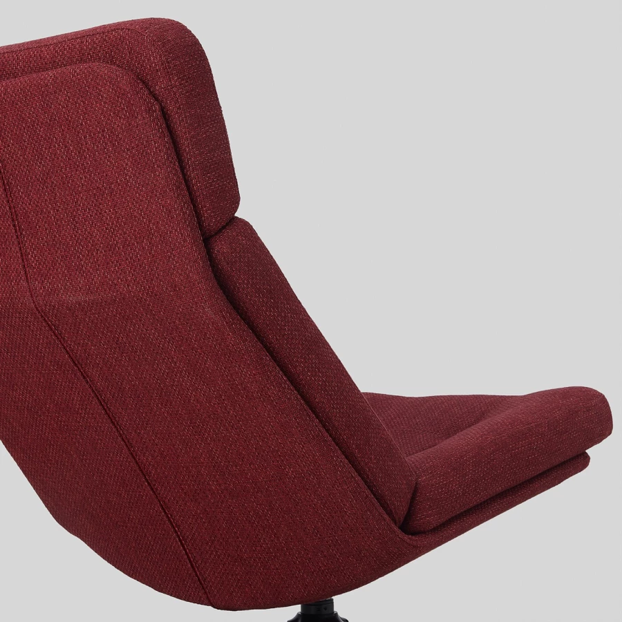 Вращающееся кресло - IKEA HAVBERG, 66х99х92 см, красный, ХАВБЕРГ ИКЕА (изображение №5)