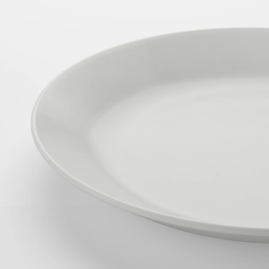 Тарелка - IKEA OFANTLIGT, 19 см, белый, ОФАНТЛИГТ ИКЕА (изображение №2)