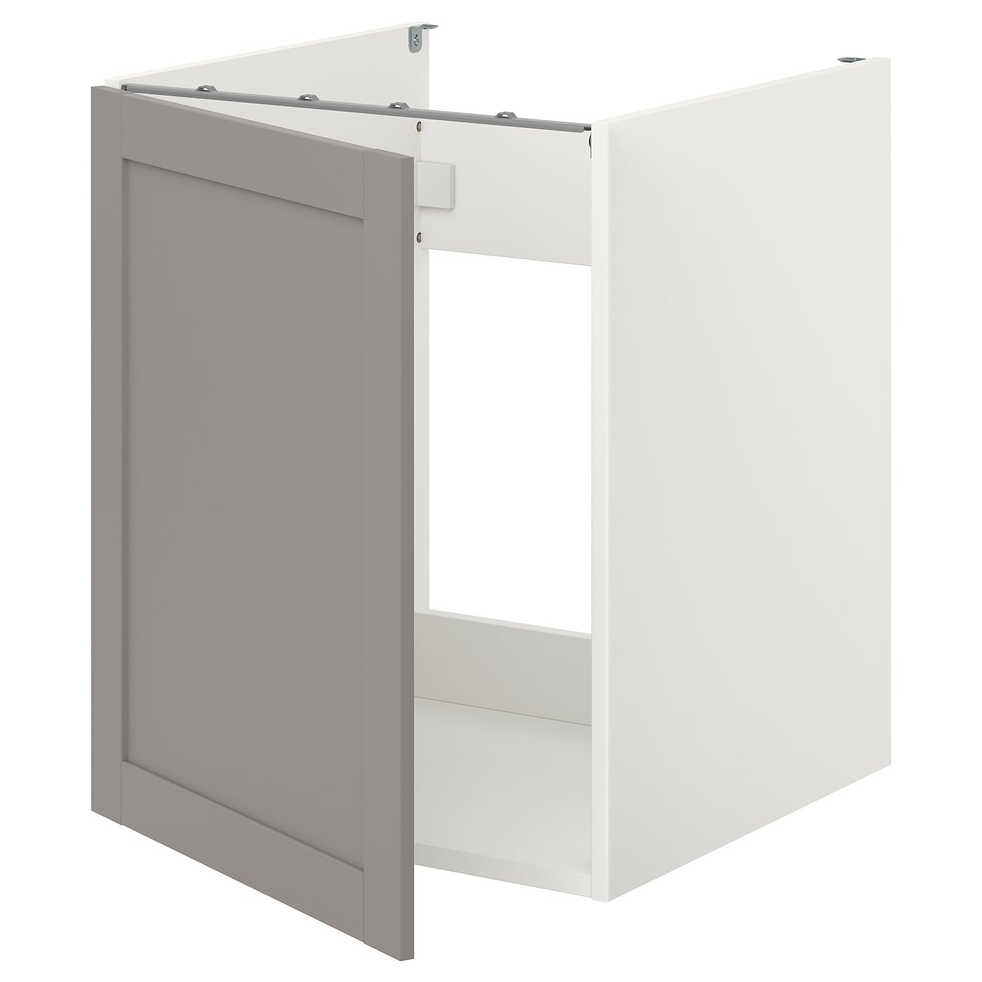Шкаф для раковины - IKEA ENHET, 75x62x60см, белый, ЭНХЕТ ИКЕА