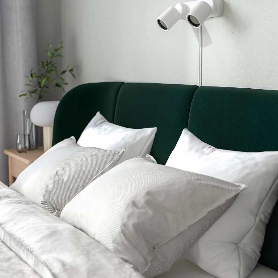 Двуспальная кровать - IKEA TUFJORD, 200х160 см, зеленый, ТУФЙОРД ИКЕА (изображение №6)