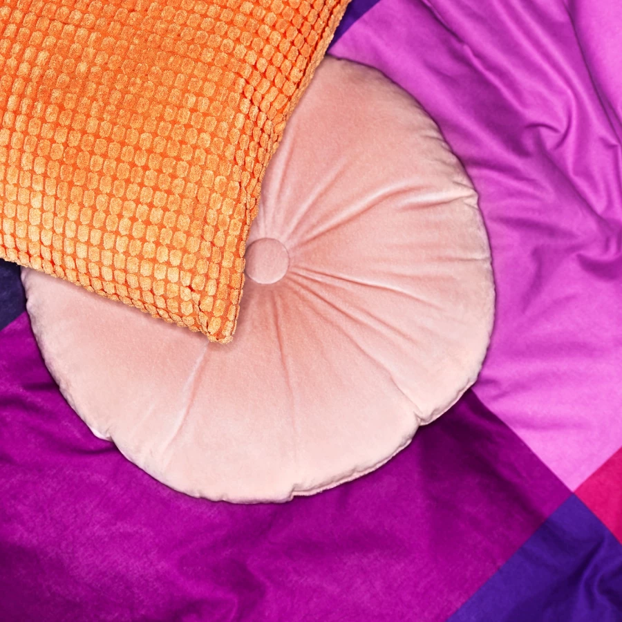Подушка - KRANSBORRE IKEA/ КРАНСБОРРЕ ИКЕА, 40 см, розовый (изображение №4)