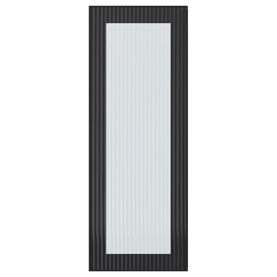 Дверца со стеклом - IKEA HEJSTA, 80х30 см, антрацит, ХЕЙСТА ИКЕА (изображение №1)