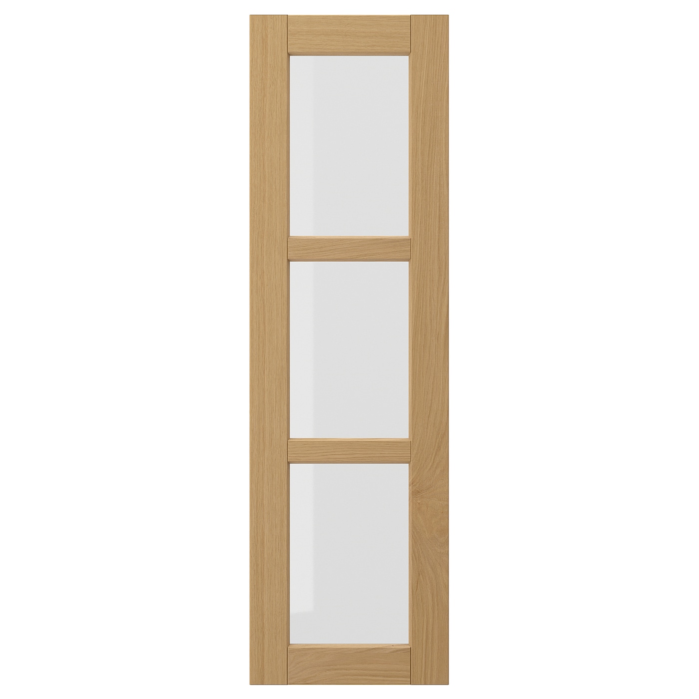 Стеклянная дверь - IKEA FORSBACKA/ФОРСБАКА ИКЕА, 100х30 см, светло-коричневый