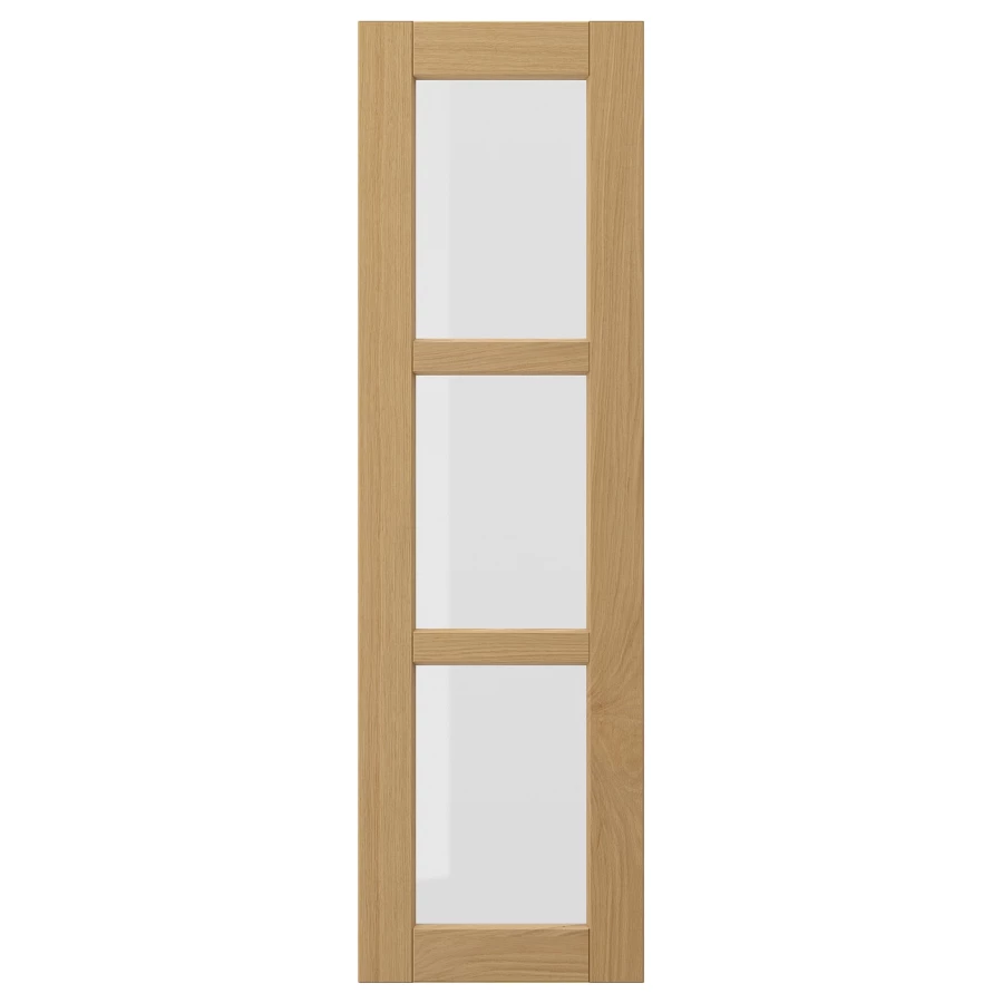 Стеклянная дверь - IKEA FORSBACKA/ФОРСБАКА ИКЕА, 100х30 см, светло-коричневый (изображение №1)